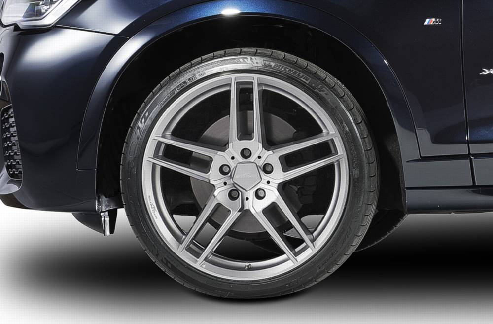AC Schnitzer 20 Wheel & Tyre Set Type Viii Bicolor Silver Continental For BMW X5 F15 (8232215620)