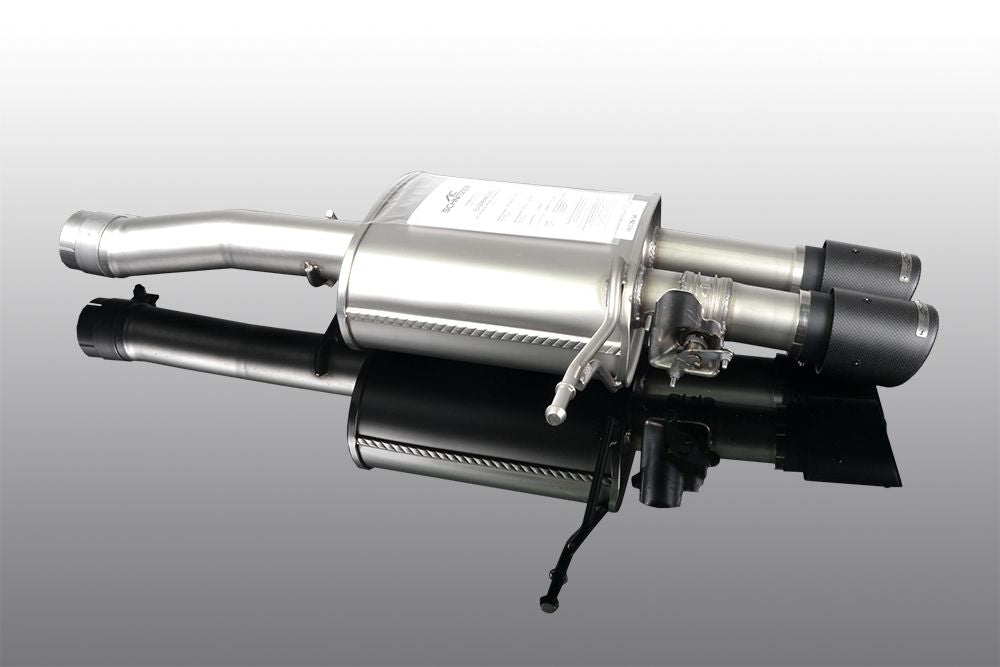 AC Schnitzer silencer with black tailpipe for MINI F56 Cooper S with exhaust flap (18122563109)