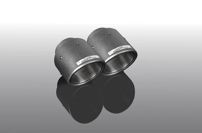 AC Schnitzer silencer with black tailpipe for MINI F56 Cooper S with exhaust flap (18122563109)