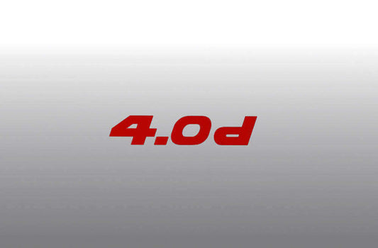 AC Schnitzer type designation emblem film 4.0d red (511420420)