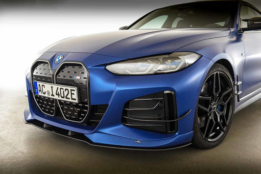 AC Schnitzer front splitter for BMW i4 with M aerodynamic package and AC Schnitzer front spoiler elements (5111326330)