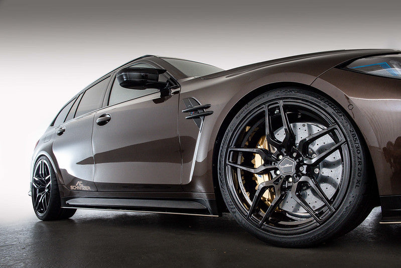 The AC Schnitzer AC4 Forged Black Wheel Package for M3 G80/G81