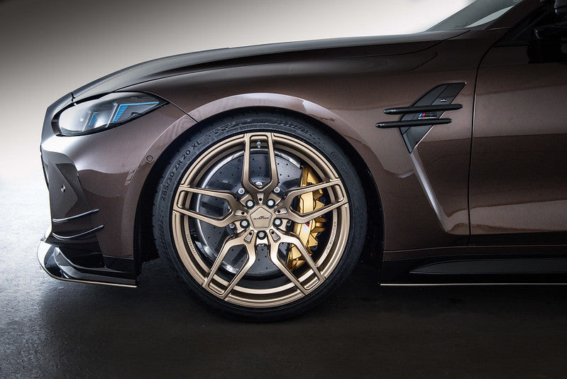 The AC Schnitzer AC4 Forged TechGold Wheel Package for M3 G80/G81