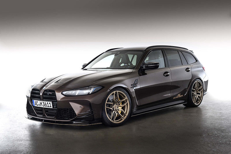 The AC Schnitzer AC4 Forged TechGold Wheel Package for M3 G80/G81