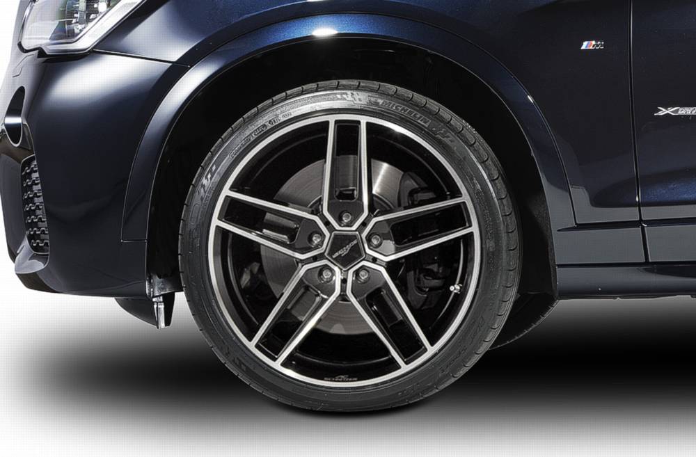 AC Schnitzer 20 Wheel & Tyre Set Type Viii Bicolor Black Continental For BMW X5 F15 (82322156208)