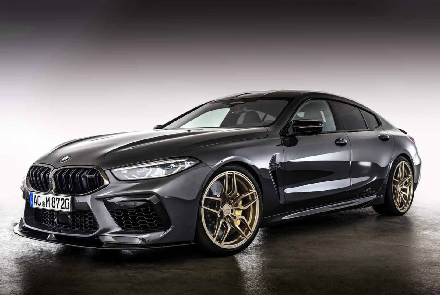 BMW M8 ac4 forged Techgold 21" alloy wheel sets